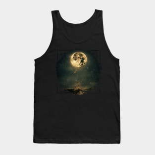 pulling moon Tank Top